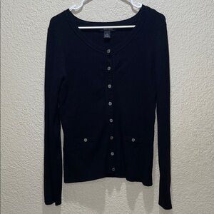 White House Black Market Dark Knit Sweater